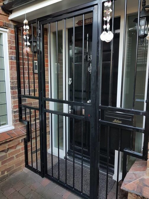 front door security bars